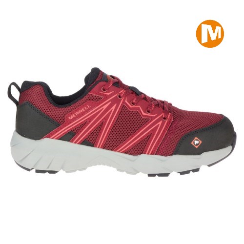 Merrell Fullbench Superlite Alloy Toe Sicherheitsschuhe Damen Rot [DE-VMGRJ]